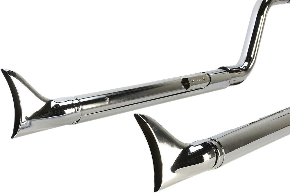 Cobra Bad Hombre Dual Exhaust System For Harley Davidson FXSTC1584 2007-2009 - Chrome