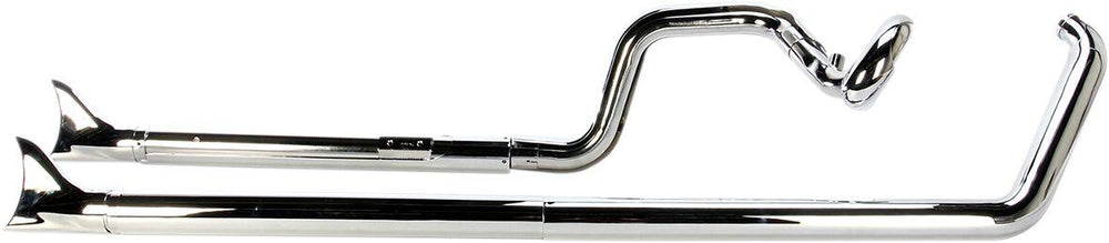 Cobra Bad Hombre Dual Exhaust System For Harley Davidson FXSTC1584 2007-2009 - Chrome
