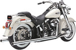 Cobra Bad Hombre Dual Exhaust System - Harley Davidson FXSTSI 1450 EFI 2004-2006 - Chrome