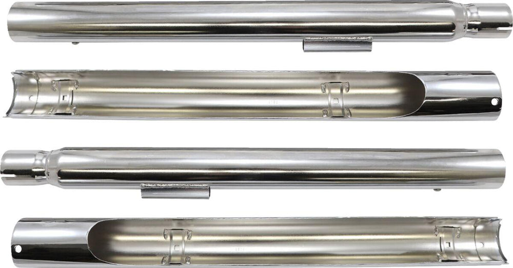 Cobra Bad Hombre Dual Exhaust System - Harley Davidson FXSTSI 1450 EFI 2004-2006 - Chrome