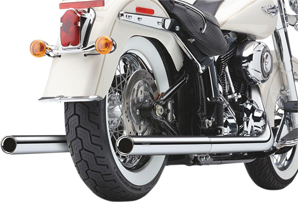 Cobra Bad Hombre Dual Exhaust System - Harley Davidson FXSTSI 1450 EFI 2004-2006 - Chrome