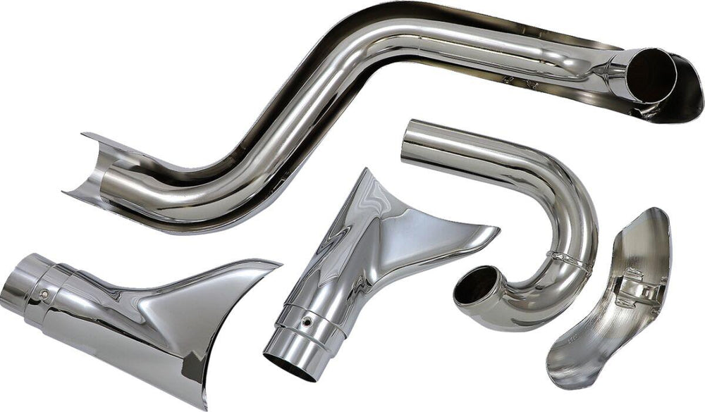 Cobra Bad Hombre Dual Exhaust System For Harley Davidson FXSTSI 1450 EFI 2004-2006 - Chrome