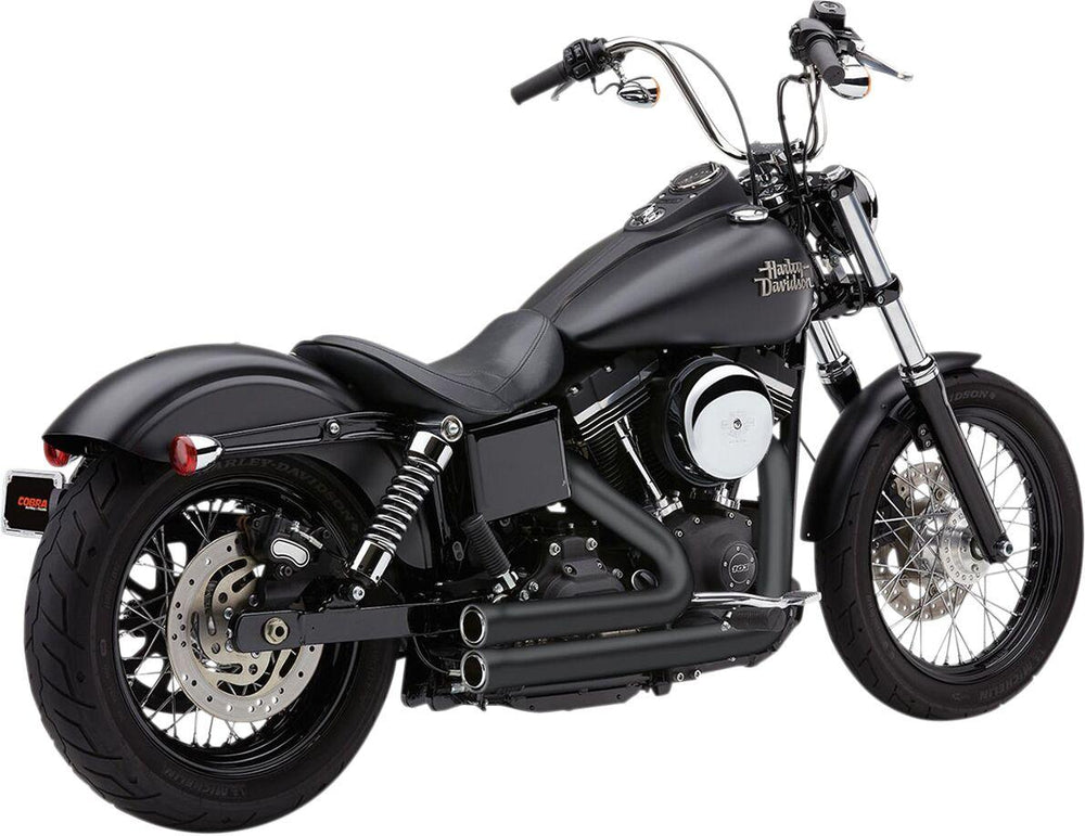 Cobra Speedster 909 Exhaust System For Harley Davidson FLD 1690 2012-2013 - Black