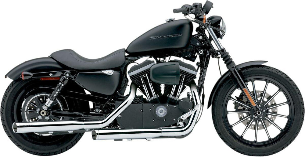 Cobra 3" Slashcut  Silencers For Harley Davidson XL 883 R 2004-2013 - Chrome