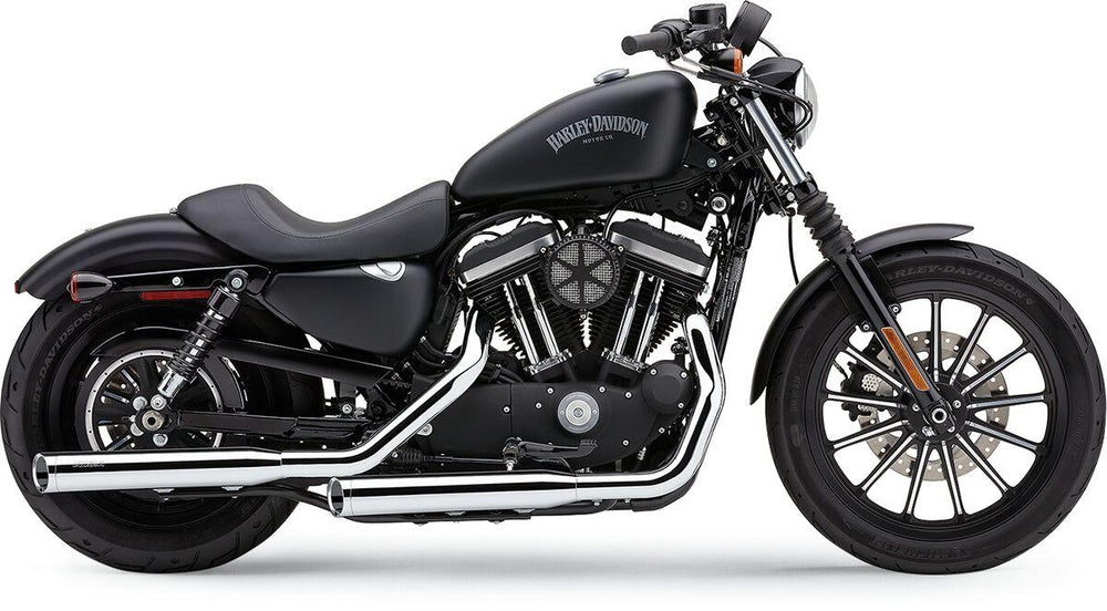 Cobra 3" Slashcut  Silencers - Harley Davidson XL 883 R 2014-2015 - Chrome