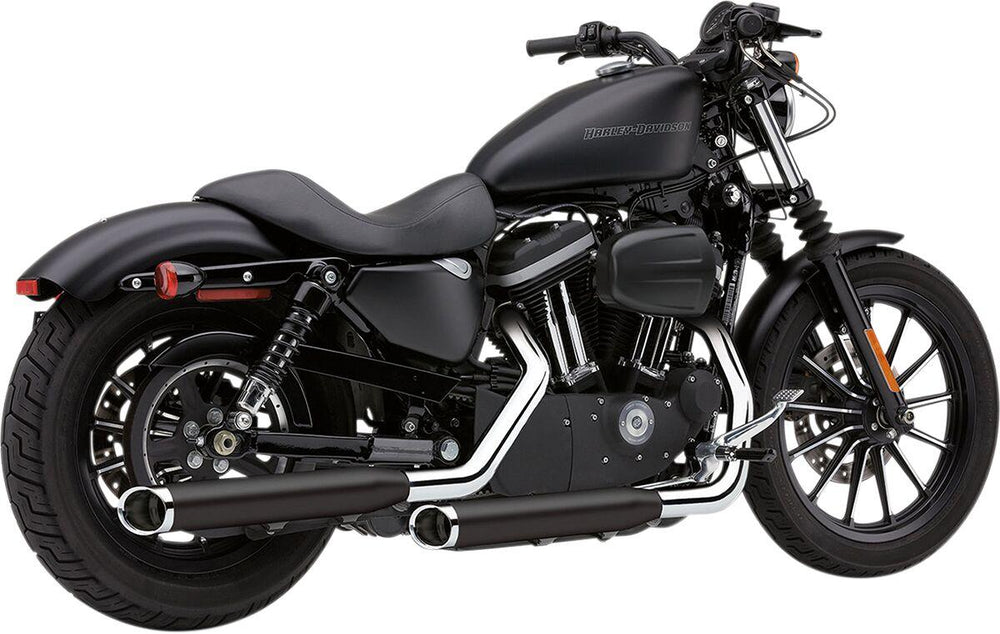 Cobra 3" Slashcut  Silencers - Harley Davidson XL50 1200 2007 - Black