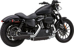 Cobra 3" Slashcut  Silencers - Harley Davidson XL50 1200 2007 - Black