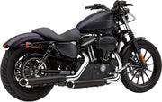 Cobra 3" Slashcut  Silencers - Harley Davidson XL50 1200 2007 - Black