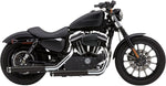 Cobra 3" Slashcut Silencers For Harley Davidson XL 883 N 2014-2020 - Black