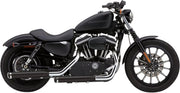 Cobra 3" Slashcut Silencers For Harley Davidson XL 883 N 2014-2020 - Black