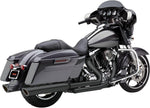 Cobra 909 Twin Silencers For Harley Davidson FLHFB 1868 ABS 2023 - Raven Black
