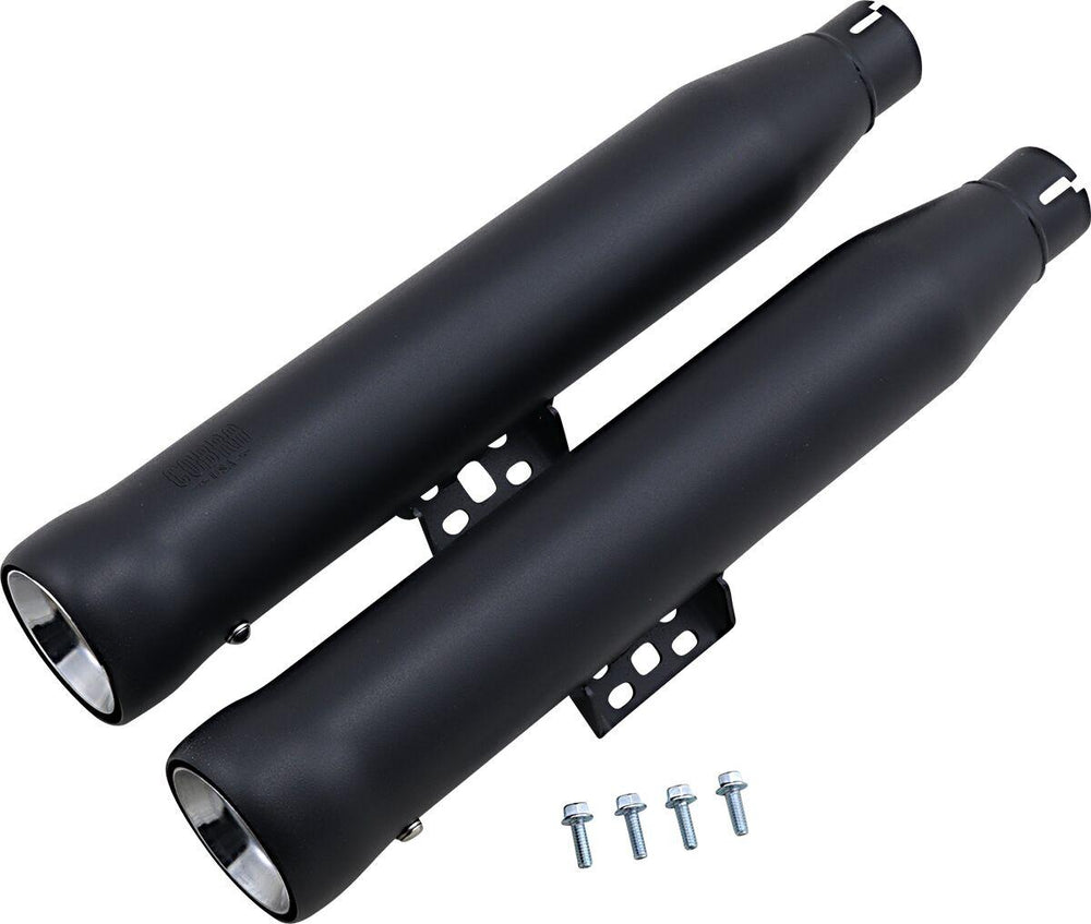 Cobra Neighbor Hater  Silencers For Harley Davidson FLTRXSE 1977 2023-2024 - Black
