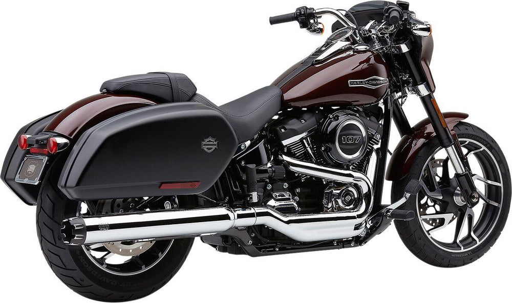 Cobra Neighbor Hater Dual Cut  Silencer For Harley Davidson FLSB 1750 2018-2020 - Chrome