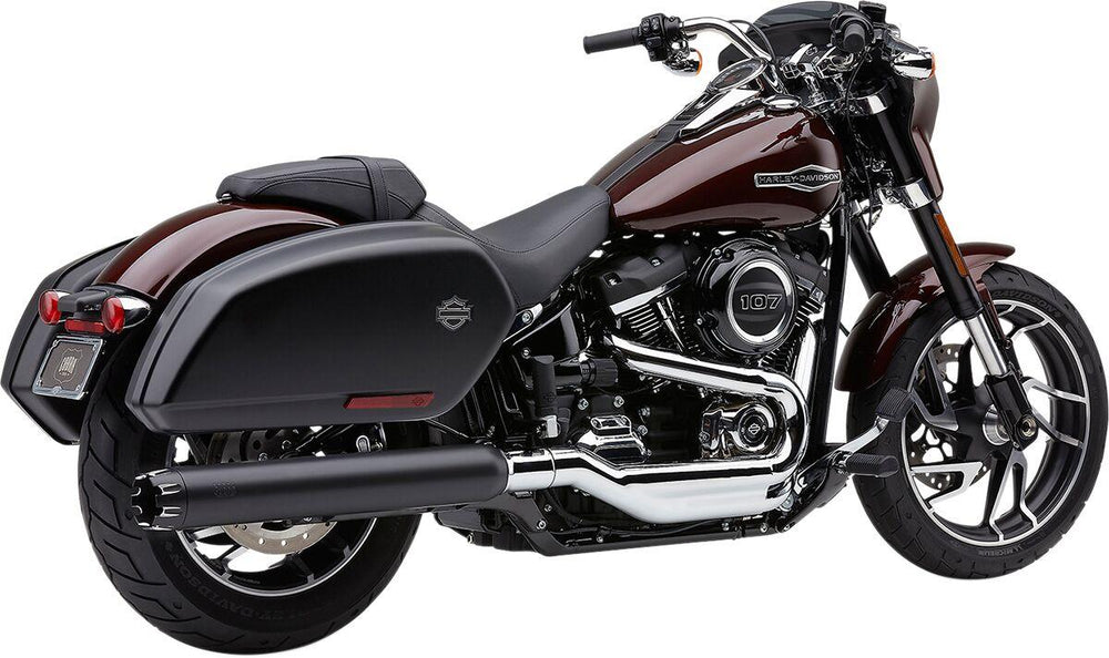 Cobra Neighbor Hater Dual Cut  Silencer For Harley Davidson FLSB 1750 2018-2020 - Black
