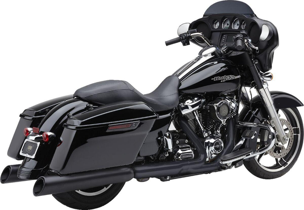 Cobra Gen 2 NH Series Upper Cut Silencers For Harley Davidson FLTRXST 1923 2022-2023 - Black/Raven Black