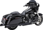 Cobra Gen 2 NH Series Upper Cut Silencers For Harley Davidson FLTRXST 1923 2022-2023 - Black/Raven Black
