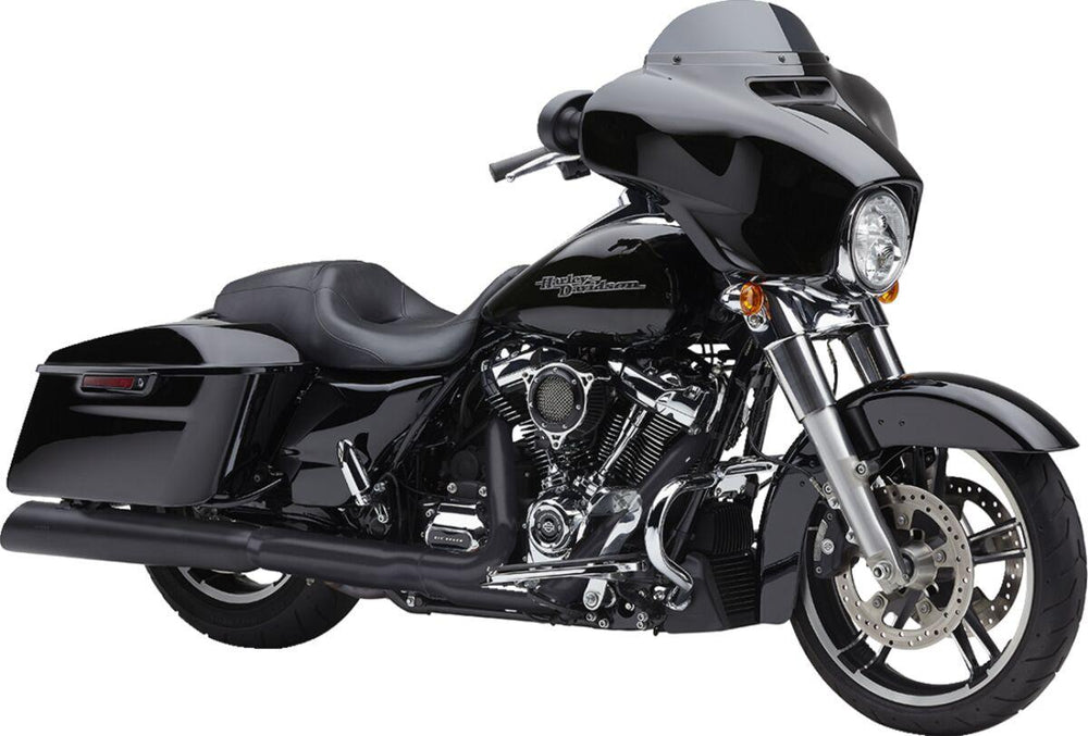Cobra Gen 2 NH Series Upper Cut Silencers For Harley Davidson FLTRXST 1923 2022-2023 - Black/Raven Black