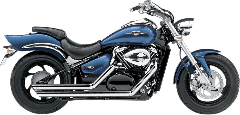 Cobra Streetrod Slashdown Exhaust System For Suzuki VL 800 LC 2001-2004 - Chrome