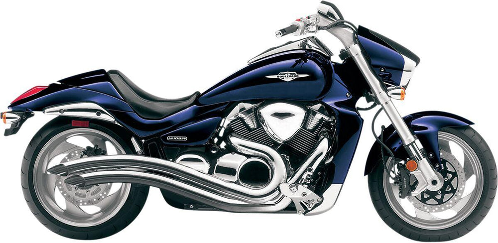 Cobra Speedster Swept Exhaust System - Suzuki VZR 1800 R 2006-2015 - Chrome