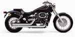 Cobra Streetrod Straight Cut Exhaust System - Honda VT 750 DC 2000-2003 - Chrome