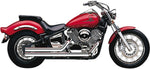Cobra Speedster Short Exhaust System For Yamaha XVS 1100 1999-2011 - Chrome
