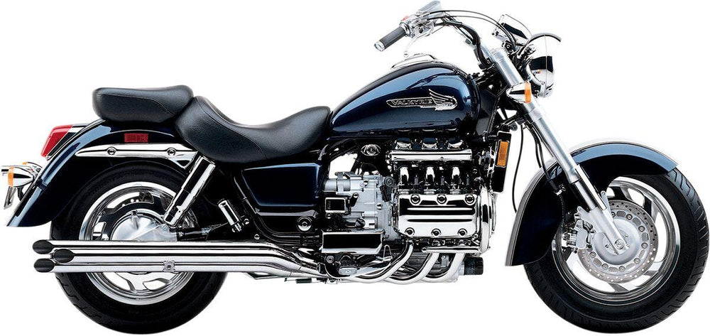 Cobra Slashcut Drag Pipes 6:6 Exhaust System For Honda GL 1500 C 1997-2003 - Chrome