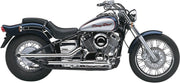 Cobra Drag Pipes Exhaust System For Yamaha XVS 650 1997-2015 - Chrome