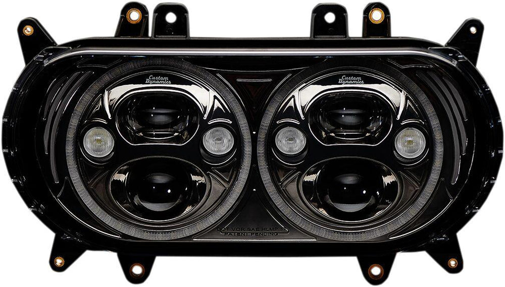 Custom Dynamics TruBeam LED Headlamp For Harley Davidson FLTRK 1868 2020-2024 Black Chrome Clear