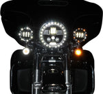 Custom Dynamics 7" ProBeam LED Headlamp For Harley Davidson FLD 1690 2012-2013 Black