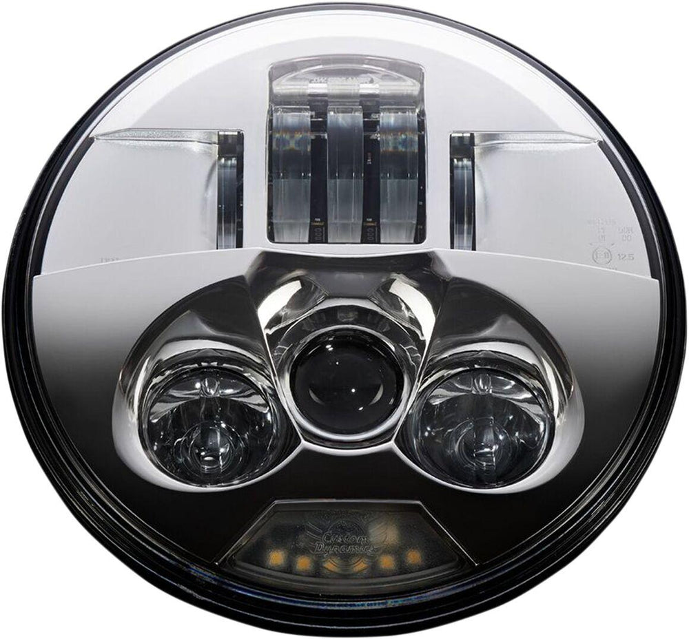 Custom Dynamics 7" ProBeam LED Headlamp For Harley Davidson FLD 1690 2012-2013 Chrome