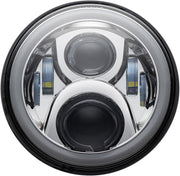 Custom Dynamics 7" LED Halo Headlamp with Mounting Ring For Harley Davidson FLD 1690 2012-2013 Chrome