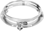 Custom Dynamics 7" LED Halo Headlamp with Mounting Ring For Harley Davidson FLD 1690 2012-2013 Chrome