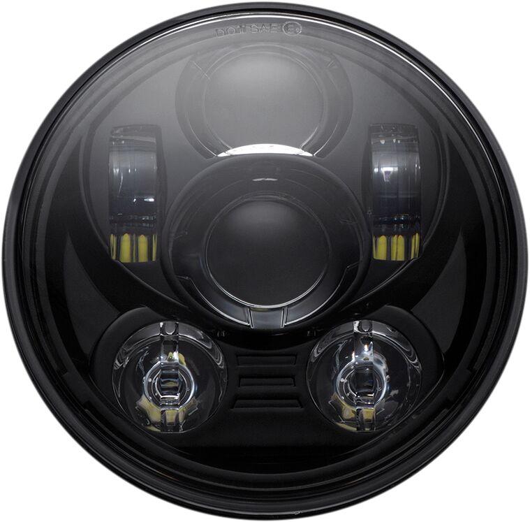 Custom Dynamics 5.75" LED Headlamp For Harley Davidson FLSTSB 1584 2008-2011 Black Clear