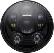 Custom Dynamics 5.75" LED Headlamp For Harley Davidson FLSTSB 1584 2008-2011 Black Clear