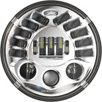Custom Dynamics 7" Adaptive Headlamp for Indian For Indian Challenger 108 2020-2024 Chrome Clear