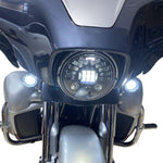 Custom Dynamics 7" Adaptive Headlamp for Indian For Indian Challenger 108 2020-2024 Chrome Clear