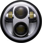 Custom Dynamics ProGlow LED Headlamp with Colour Changing Halo For Harley Davidson FLSTSB 1584 2008-2011 Front Chrome Chrome Clear