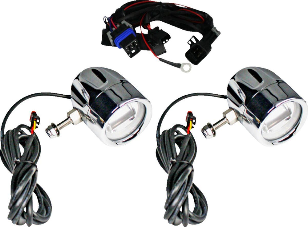 Custom Dynamics ProBeam LED Halo Fog Lamps For Indian Challenger 108 2020-2024 Chrome Clear