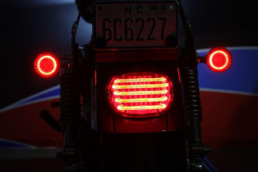 Custom Dynamics ProBeam Low-Profile LED Taillight Kit For Harley Davidson FLD 1690 2012-2013 Red