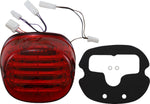 Custom Dynamics ProBeam Integrated Low Profile LED Taillights with Auxiliary Turn Signals For Harley Davidson FLD 1690 2012-2013 Rear Red