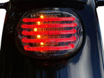 Custom Dynamics ProBeam Integrated Low Profile LED Taillights with Auxiliary Turn Signals For Harley Davidson FLD 1690 2012-2013 Rear Smoke