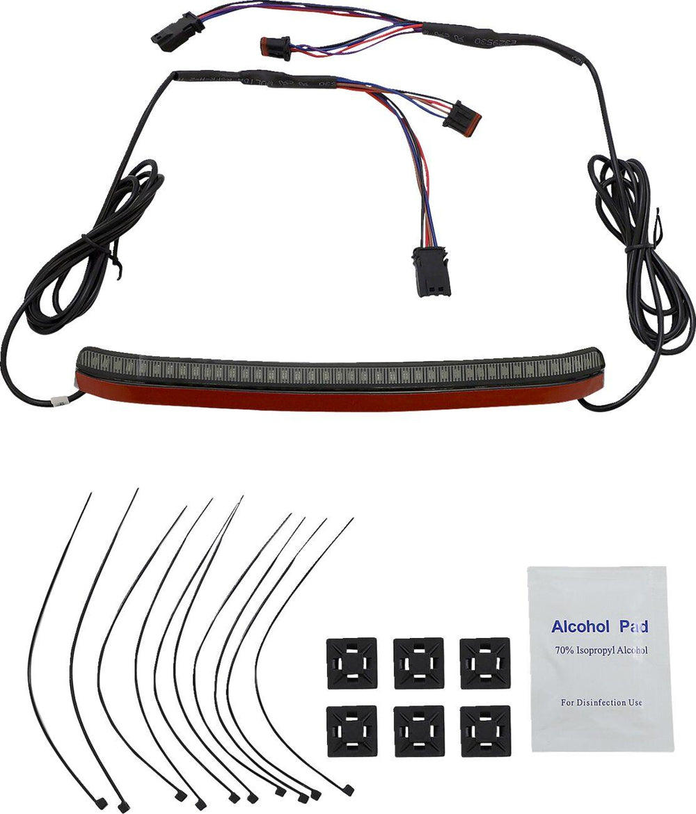 Custom Dynamics Integrated Taillight with Turn Signals For Harley Davidson FLFB 1750 2018-2020 Smoke