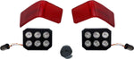 Custom Dynamics LED Tour Pack Run Brake Lights with Lenses For Harley Davidson FLHTC1340 1989-1998 Red