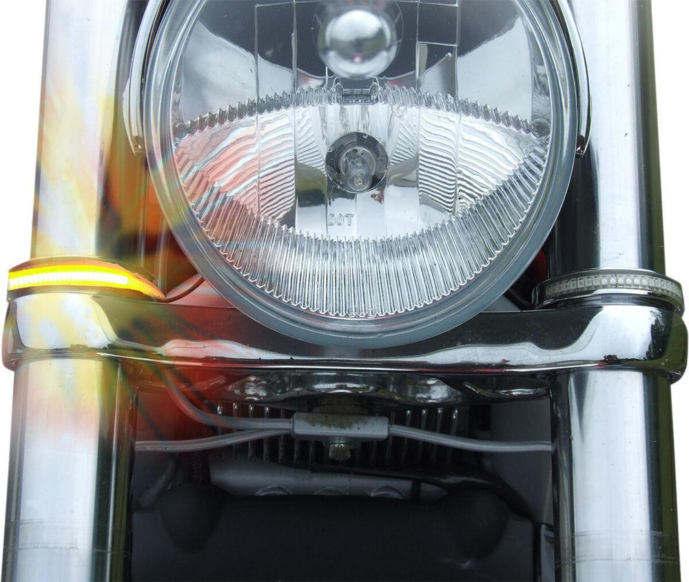 Custom Dynamics Amber Wrap Arounds LED Turn Signals For Victory Gunner 106