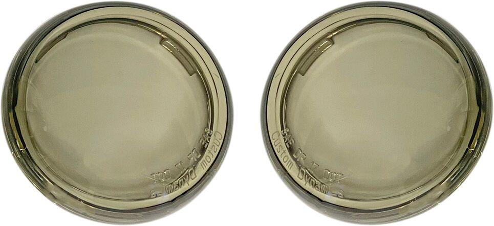 Custom Dynamics ProBeam Deuce-Style Turn Signal Lenses For Harley Davidson FLD 1690 2012-2013 Smoke