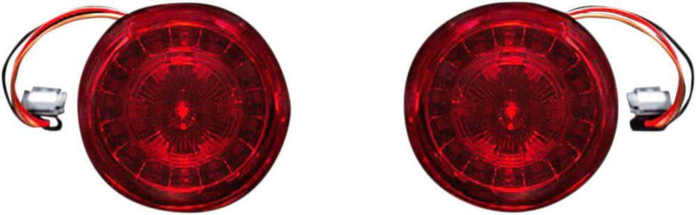 Custom Dynamics ProBeam Red LED Turn Signals with Red Lenses For Harley Davidson FLSB 1750 2018-2024 Red