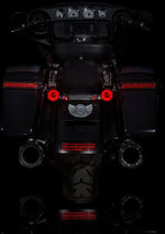 Custom Dynamics ProBeam Red LED Turn Signals with Red Lenses For Harley Davidson FLSB 1750 2018-2024 Red