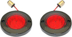 Custom Dynamics ProBeam Flat Bezel Rear LED Turn Signals For Harley Davidson FLHR 1340 1994-1998 Black Red