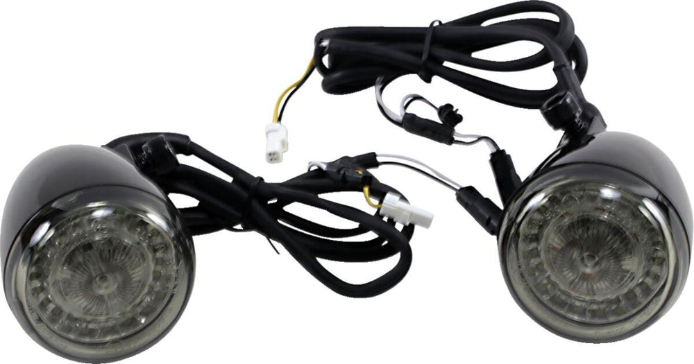 Custom Dynamics ProBeam Dynamic Ringz LED Front Turn Signals For Indian CHIEF 111 2015-2020 Front Black