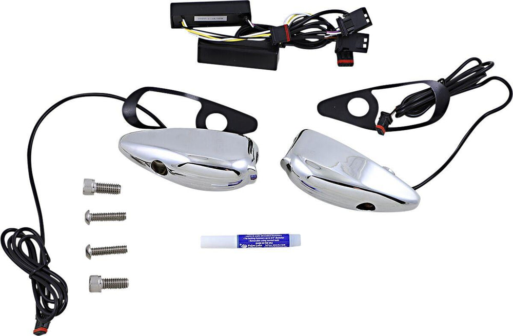 Custom Dynamics ProBeam Road Glide Turn Signals For Harley Davidson FLTRK 1868 2020-2024 Chrome Smoke